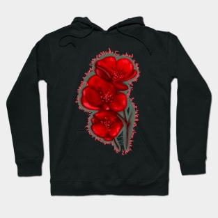 Poem and flowers Hoodie